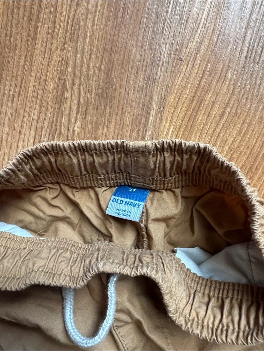 Old Navy Tan Drawstring Elastic Waist Kids Shorts
